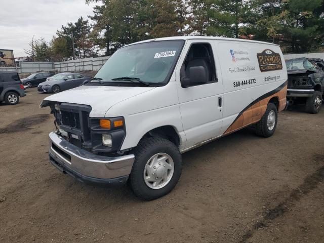 1FTNE14W18DA74897 - 2008 FORD ECONOLINE E150 VAN WHITE photo 1