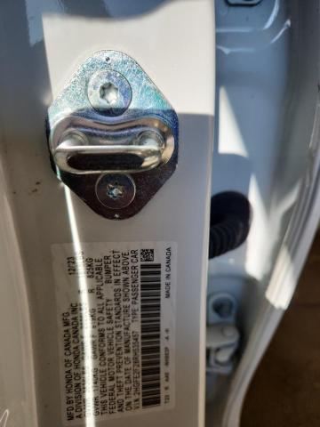 2HGFE2F28RH535457 - 2024 HONDA CIVIC LX WHITE photo 13