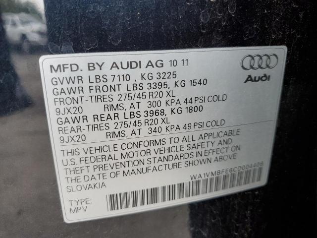 WA1VMBFE6CD004408 - 2012 AUDI Q7 PRESTIGE ლურჯი ფოტო 14