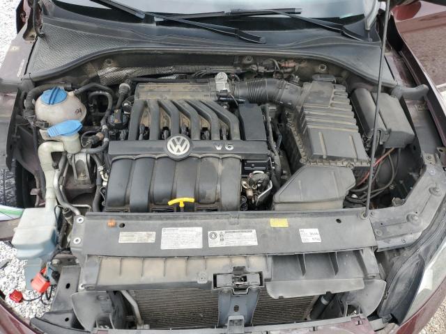 1VWCM7A3XDC089824 - 2013 VOLKSWAGEN PASSAT SEL BURGUNDY photo 11