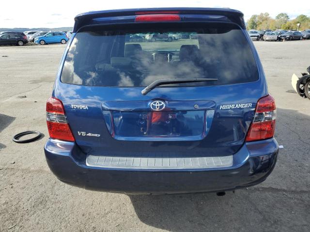 JTEEP21A770195329 - 2007 TOYOTA HIGHLANDER SPORT BLUE photo 6