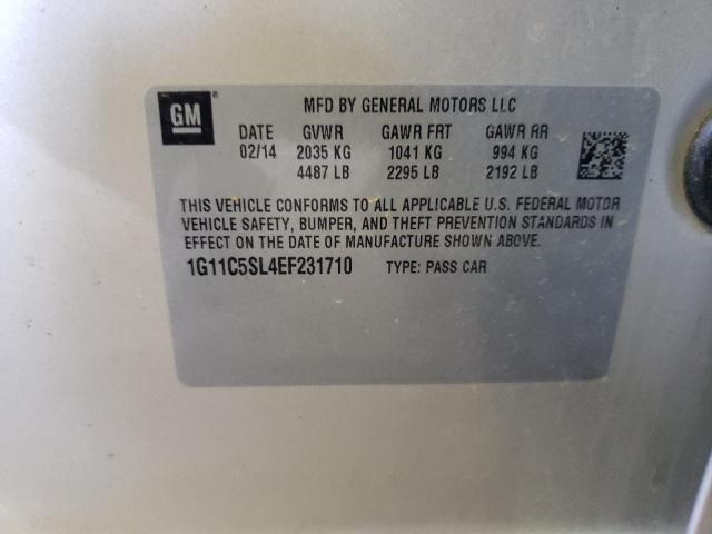 1G11C5SL4EF231710 - 2014 CHEVROLET MALIBU 1LT GRAY photo 12