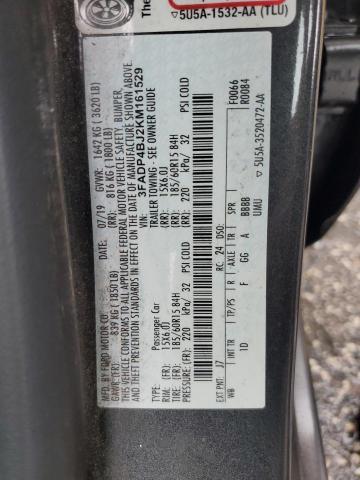 3FADP4BJ2KM161529 - 2019 FORD FIESTA SE GRAY photo 13