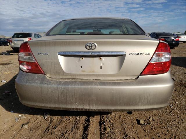 4T1BE32K94U356807 - 2004 TOYOTA CAMRY LE BEIGE photo 6