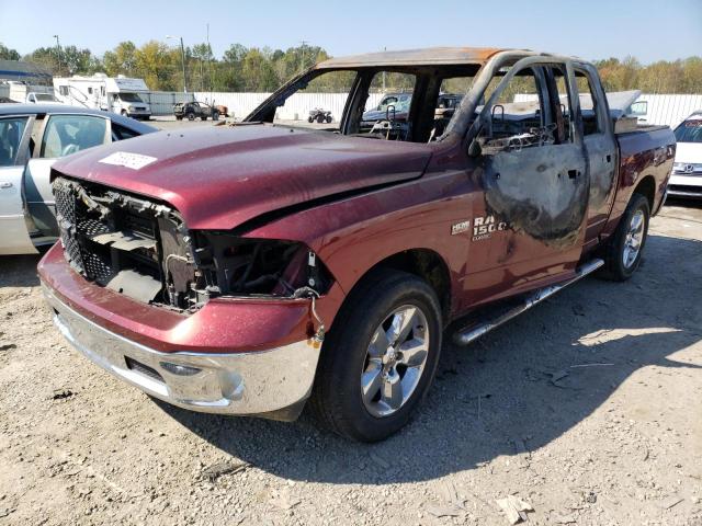 1C6RR7KT2KS599379 - 2019 RAM 1500 CLASS TRADESMAN BURGUNDY photo 1