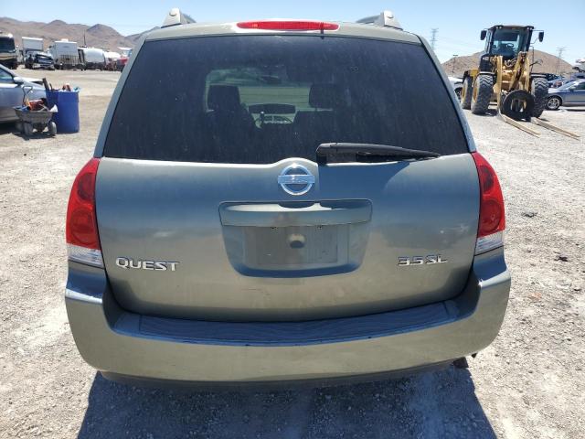 5N1BV28U95N137361 - 2005 NISSAN QUEST S GRAY photo 6