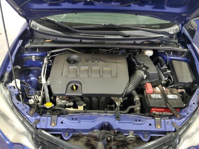 2T1BURHE3GC525104 - 2016 TOYOTA COROLLA L BLUE photo 11