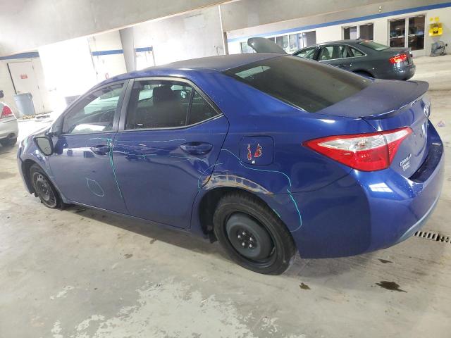 2T1BURHE3GC525104 - 2016 TOYOTA COROLLA L BLUE photo 2