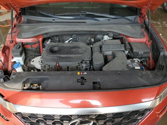 5NMS3CAD5LH175948 - 2020 HYUNDAI SANTA FE SEL RED photo 11