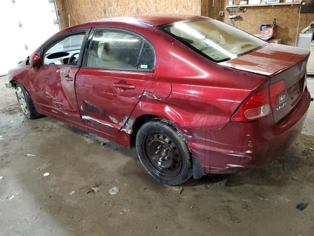 1HGFA16566L071826 - 2006 HONDA CIVIC LX MAROON photo 2