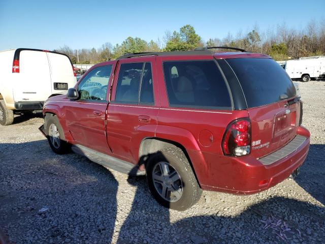 1GNDS13S782175965 - 2008 CHEVROLET TRAILBLAZE LS RED photo 2