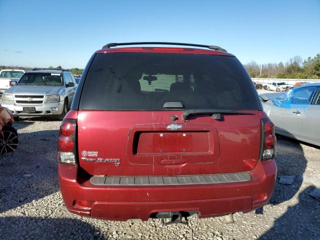 1GNDS13S782175965 - 2008 CHEVROLET TRAILBLAZE LS RED photo 6