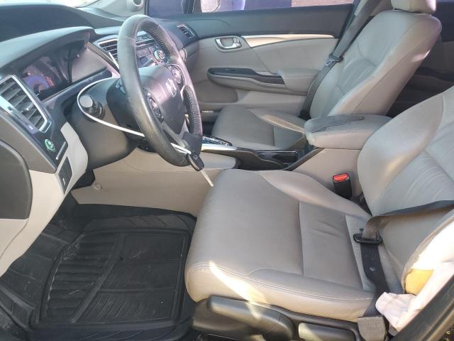 19XFB2F92DE212384 - 2013 HONDA CIVIC EXL შავი ფოტო 7