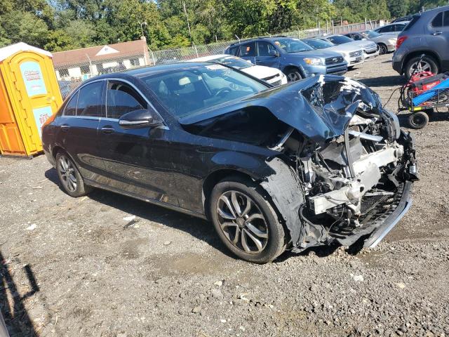 55SWF4KB0FU042417 - 2015 MERCEDES-BENZ C 300 4MATIC BLACK photo 4