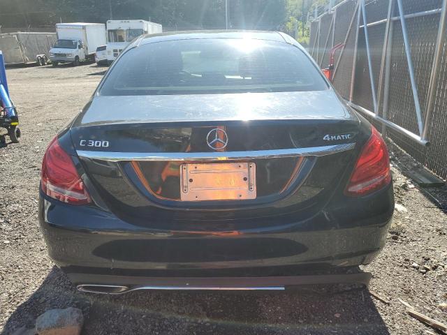 55SWF4KB0FU042417 - 2015 MERCEDES-BENZ C 300 4MATIC BLACK photo 6