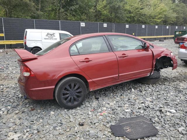 1HGFA16939L020842 - 2009 HONDA CIVIC EXL RED photo 3