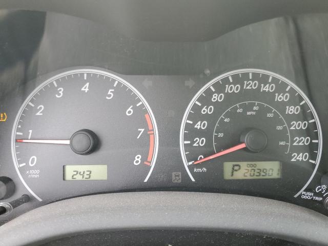 2T1BU40E59C178277 - 2009 TOYOTA COROLLA BASE SILVER photo 9