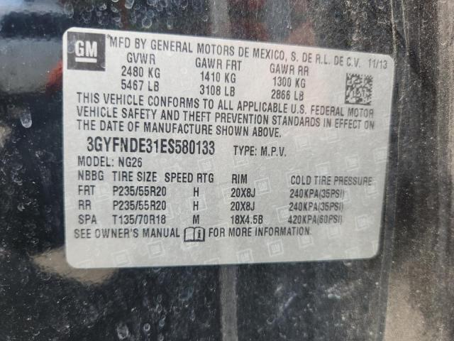 3GYFNDE31ES580133 - 2014 CADILLAC SRX PREMIUM COLLECTION Siyah fotoğraf 13