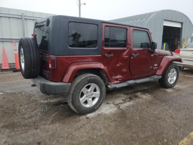 1J4GA59168L521572 - 2008 JEEP WRANGLER U SAHARA წითელი ფოტო 3