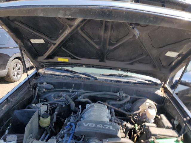 5TBDT44134S457223 - 2004 TOYOTA TUNDRA DOUBLE CAB SR5 BLACK photo 11