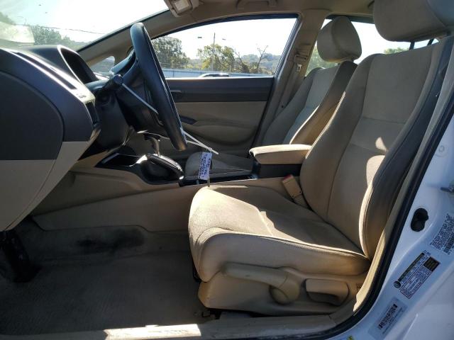 1HGFA16548L100081 - 2008 HONDA CIVIC LX أبيض صورة 7