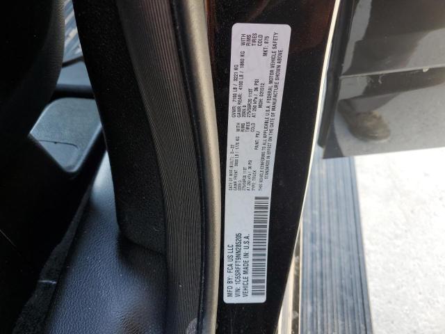 1C6SRFFT9NN285205 - 2022 RAM 1500 BIG HORN/LONE STAR BLACK photo 12