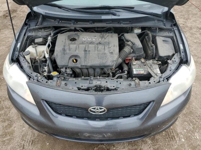 1NXBU40E79Z143710 - 2009 TOYOTA COROLLA BASE رمادي صورة 11