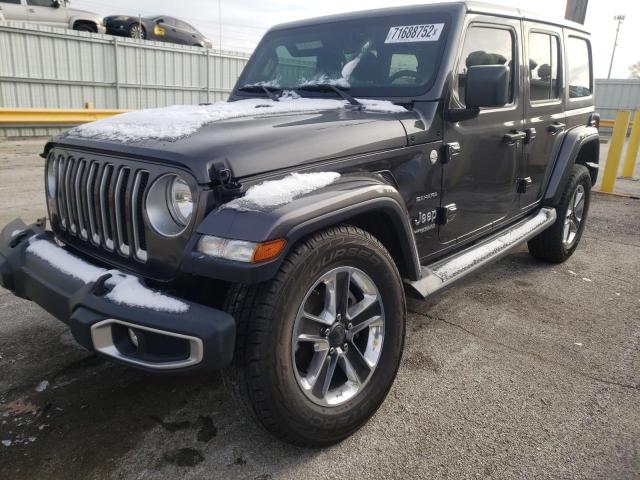 1C4HJXEG9JW248082 - 2018 JEEP WRANGLER U SAHARA GRAY photo 1