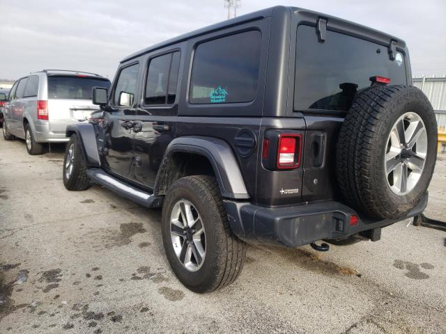 1C4HJXEG9JW248082 - 2018 JEEP WRANGLER U SAHARA GRAY photo 2