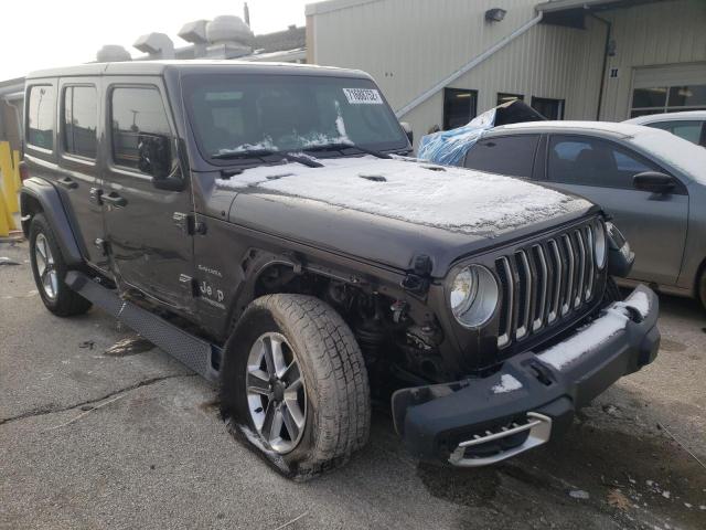 1C4HJXEG9JW248082 - 2018 JEEP WRANGLER U SAHARA GRAY photo 4