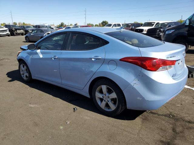 KMHDH4AE4CU186369 - 2012 HYUNDAI ELANTRA GLS BLUE photo 2