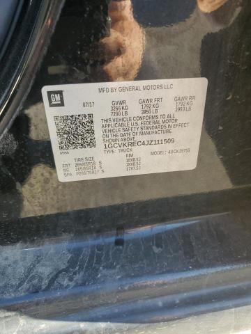 1GCVKREC4JZ111509 - 2018 CHEVROLET SILVERADO K1500 LT Սև լուսանկար 13