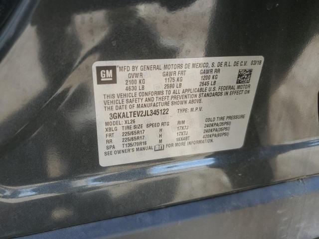 3GKALTEV2JL345122 - 2018 GMC TERRAIN SLE გრაფიტი ფოტო 13