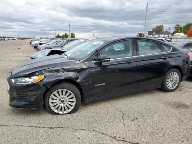 3FA6P0LU2GR360150 - 2016 FORD FUSION SE HYBRID BLACK photo 1