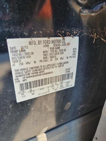 1FM5K8AR3EGA80643 - 2014 FORD EXPLORER POLICE INTERCEPTOR Schwarz Foto 13