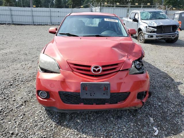 JM1BK343661458427 - 2006 MAZDA 3 HATCHBACK RED photo 5