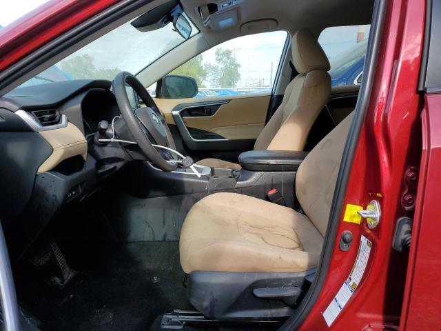 2T3G1RFV3KC002540 - 2019 TOYOTA RAV4 LE BURGUNDY photo 7
