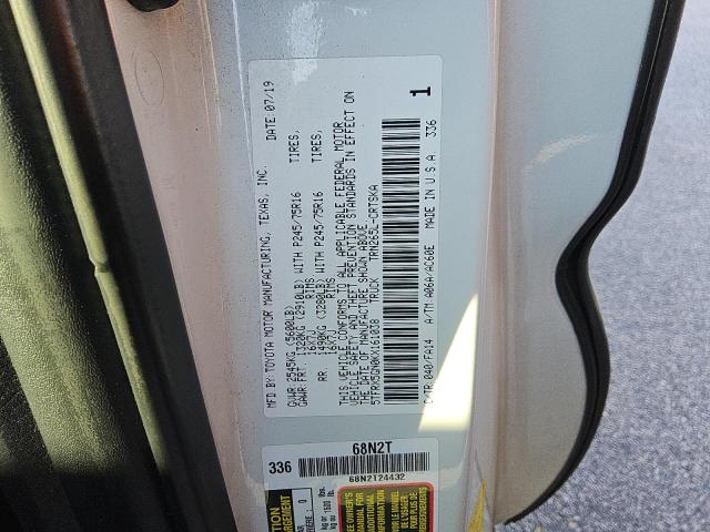 5TFRX5GN0KX161038 - 2019 TOYOTA TACOMA ACCESS CAB Blanco foto 12