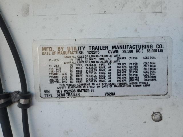 1UYVS2538HM762576 - 2017 UTILITY TRAILER Մոխրագույն լուսանկար 10
