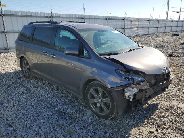 5TDXZ3DC3HS871851 - 2017 TOYOTA SIENNA SE GRAY photo 4