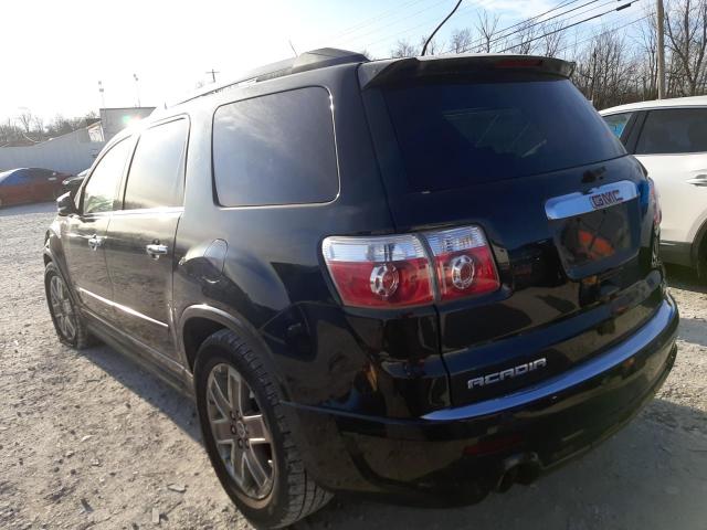 1GKKVTED1BJ221633 - 2012 GMC ACADIA LIM DENALI BLACK photo 2