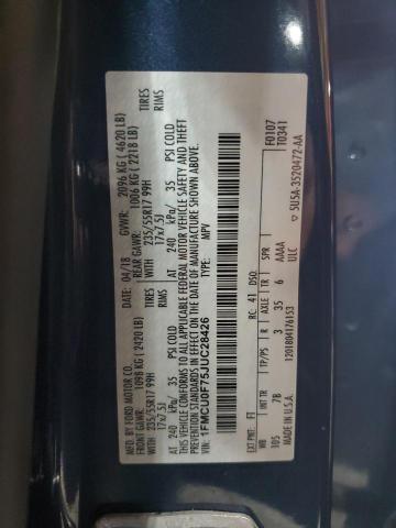 1FMCU0F75JUC28426 - 2018 FORD ESCAPE S BLUE photo 14