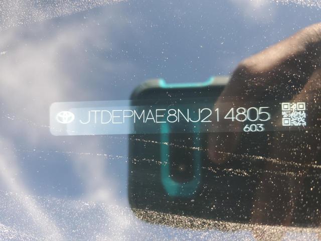 JTDEPMAE8NJ214805 - 2022 TOYOTA COROLLA LE 黑色 照片 12