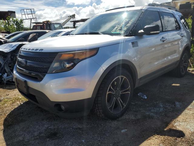 1FM5K8GT9FGB00267 - 2015 FORD EXPLORER SPORT SILVER photo 13