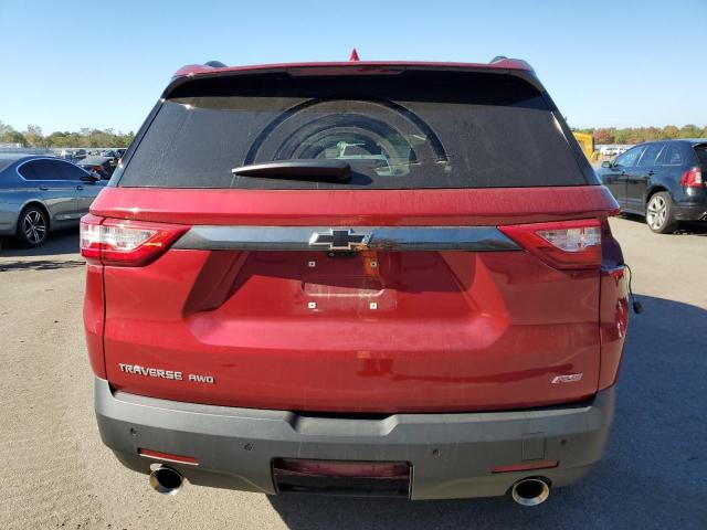 1GNEVJKW1MJ214016 - 2021 CHEVROLET TRAVERSE RS RED photo 6