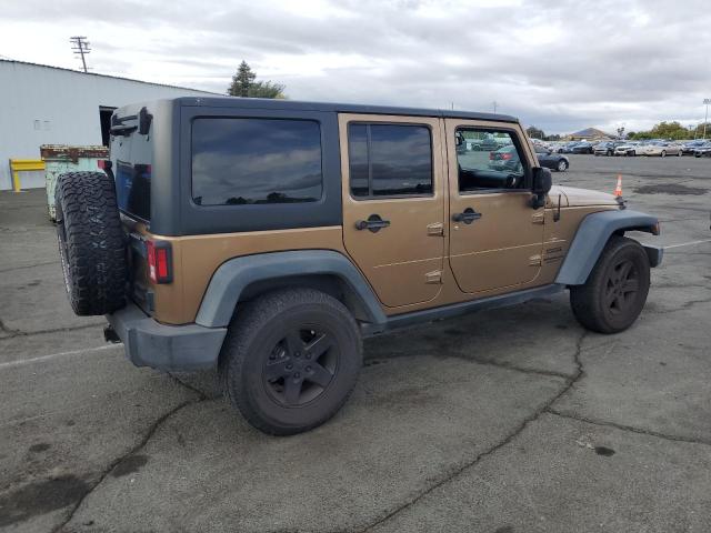 1C4BJWDG7FL605706 - 2015 JEEP WRANGLER U SPORT BROWN photo 3