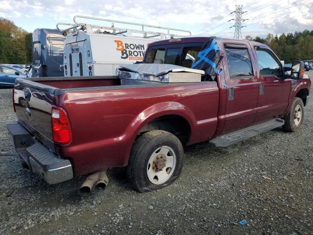 1FTSW21R88EC04379 - 2008 FORD F250 SUPER DUTY MAROON photo 3