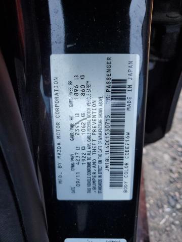 JM1BL1L40C1530715 - 2012 MAZDA SPEED 3 BLACK photo 12