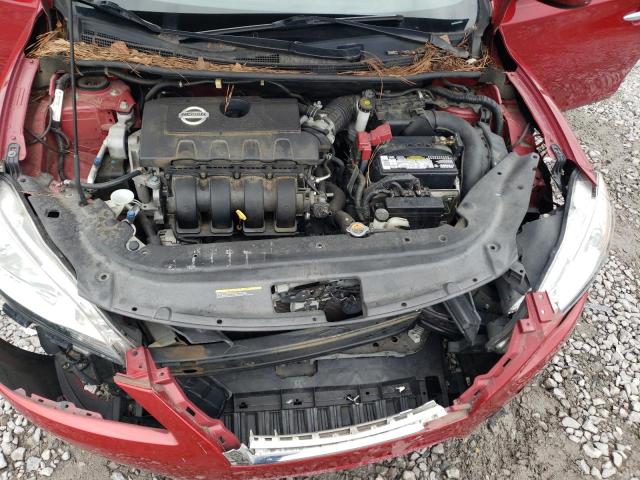 3N1AB7AP0EL635218 - 2014 NISSAN SENTRA S RED photo 11