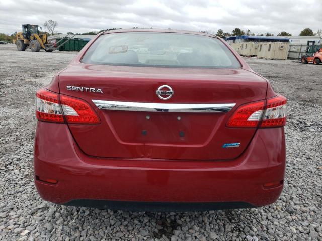 3N1AB7AP0EL635218 - 2014 NISSAN SENTRA S RED photo 6